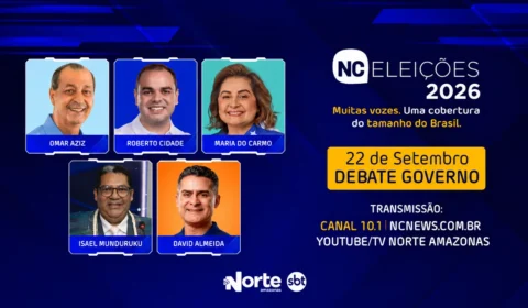 AO VIVO: TV Norte reúne candidatos ao Governo do Amazonas em debate nesta terça-feira