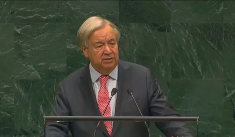 António Guterres, 77, faz último discurso na ONU e alerta IA