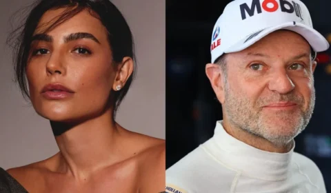 Cíntia Chagas confirma namoro com Rubens Barrichello após viagem à Itália