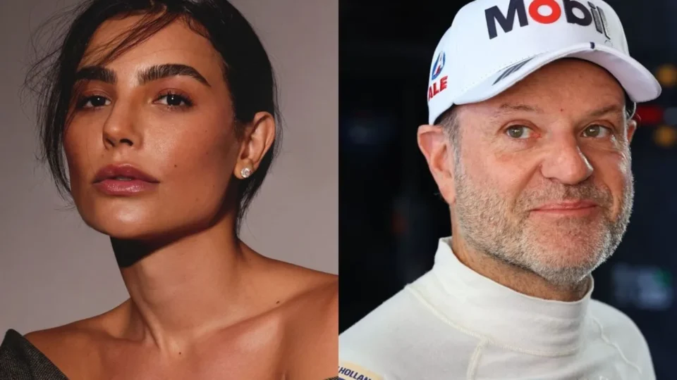 Cíntia Chagas confirma namoro com Rubens Barrichello após viagem à Itália