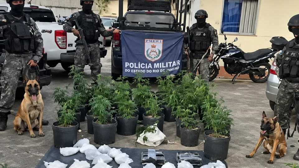 Operação da PM na Maré apreende 12 fuzis e prende 16 suspeitos