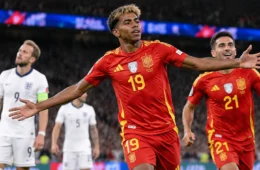 Espanha transforma Wembley em palco de festa após vencer Inglaterra em jogo de viradas