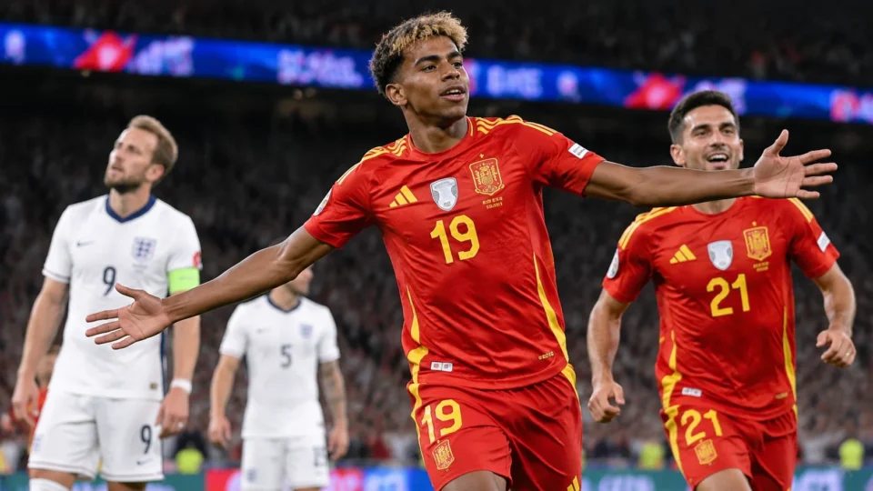Espanha transforma Wembley em palco de festa após vencer Inglaterra em jogo de viradas