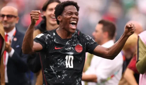 Jonathan David marca de rebote e faz segundo gol pelo Atlético de Madrid