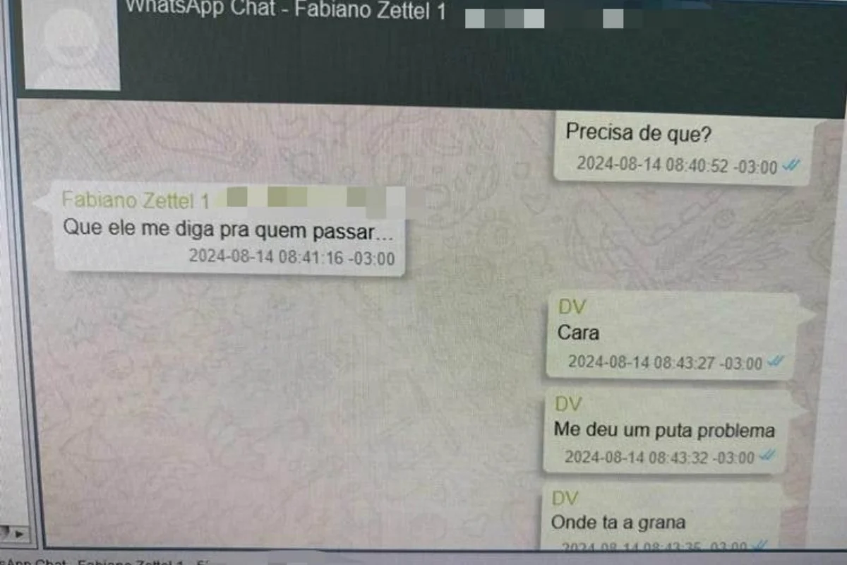 Interlocutor questiona onde está o recurso financeiro após relatar complicações no processo.