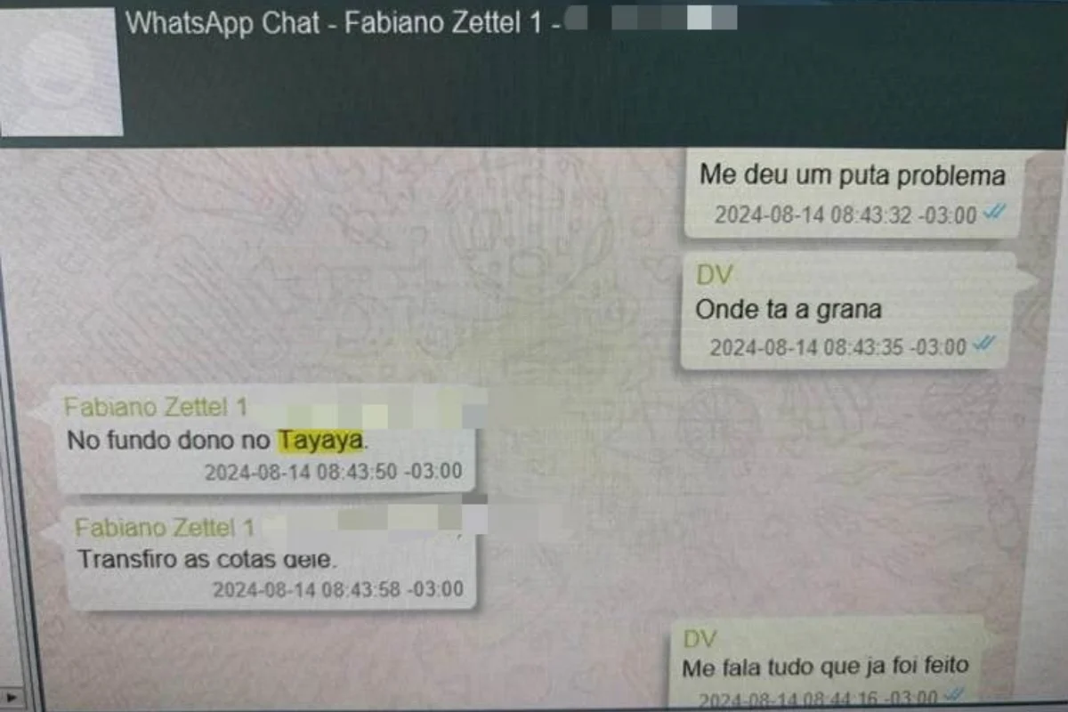 Resposta indica a destinação dos recursos ao fundo do Tayaya e a sinalização de transferência das cotas.