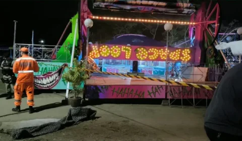 Menino de 11 anos morre após ser atingido por brinquedo em parque de diversões em Muriaé