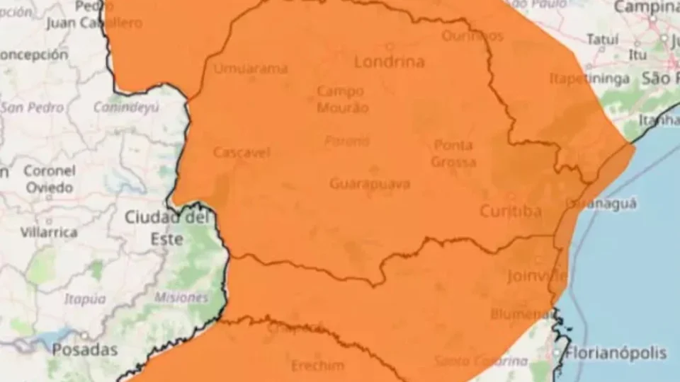 Inmet emite alerta de tempestade com risco de granizo e ventos de até 100 km/h em São Paulo