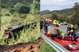 Acidente entre ônibus e carro deixa cinco mortos e cerca de 40 feridos em rodovia de SP
