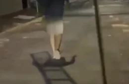 Vídeo mostra suspeito devolvendo portão furtado sob escolta da PM em Uberlândia