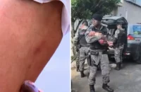 Mulher envia pedido de socorro escondida no banheiro e é resgatada pela PM com bebê de 4 meses em BH