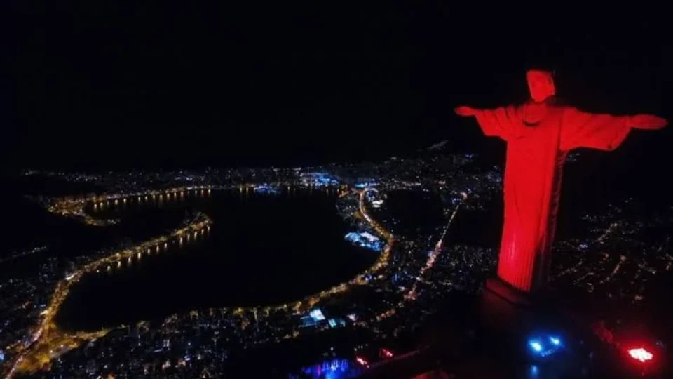 Cristo Redentor será iluminado de vermelho no Dia Mundial do Coração