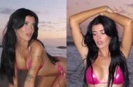 Sami Sheen volta a chamar atenção com fotos de biquíni em meio a afastamento do pai