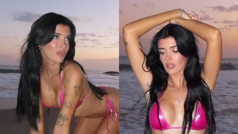 Sami Sheen volta a chamar atenção com fotos de biquíni em meio a afastamento do pai
