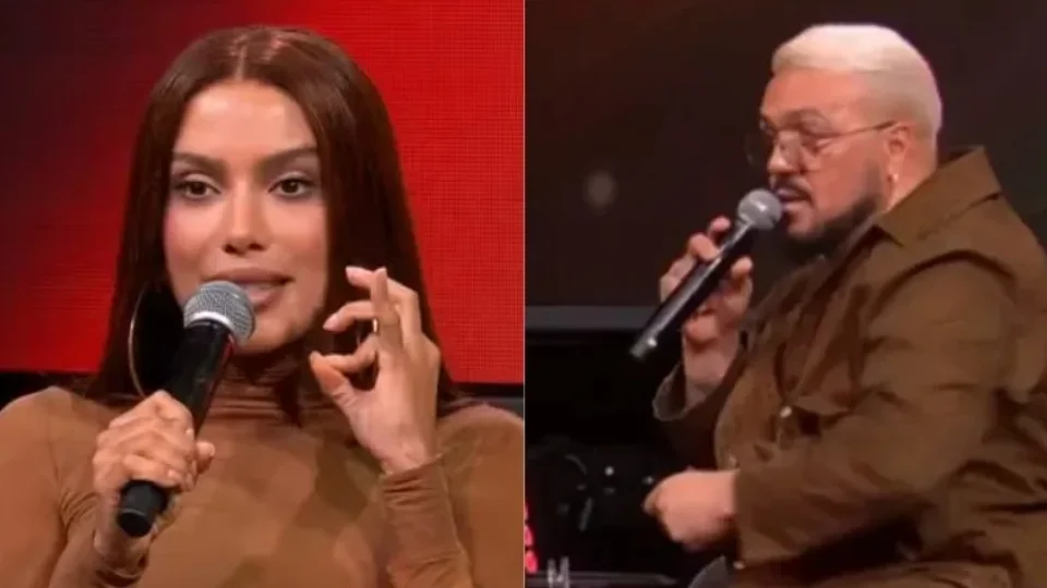 Anitta provoca Belo, questiona decisão no Estrelas da Casa e faz cantor mudar de ideia