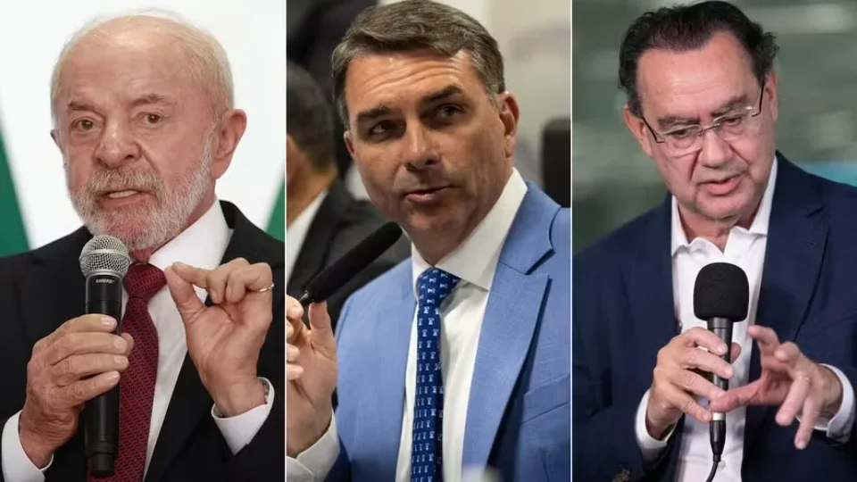Lula lidera no 1º turno, mas Flávio encosta e disputa fica embolada no 2º turno