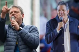 Tarcísio tem 53,3% contra 40,1% de Haddad em SP, aponta Atlas/Estadão