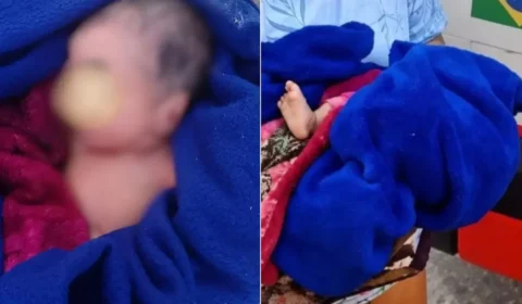Choro alerta moradores, e bebê abandonado na porta de casa é resgatado em Manaus