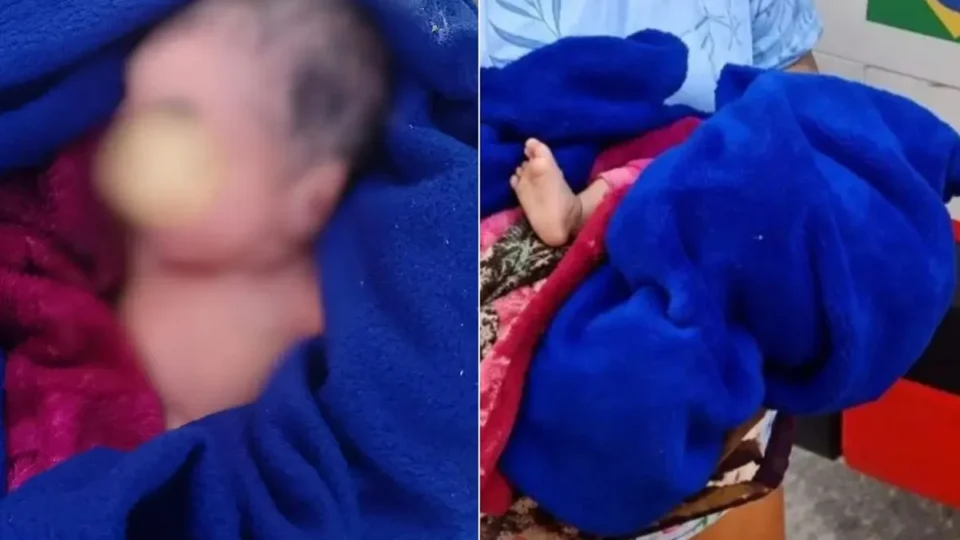 Choro alerta moradores, e bebê abandonado na porta de casa é resgatado em Manaus