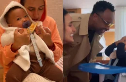 Filho de Carol Peixinho e Thiaguinho rouba a cena e encanta a web em nova publicação