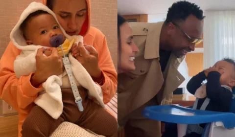 Filho de Carol Peixinho e Thiaguinho rouba a cena e encanta a web em nova publicação