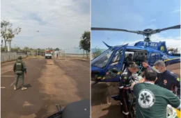Menino de 4 anos é transferido para UTI após sofrer traumatismo craniano em acidente na BR-317