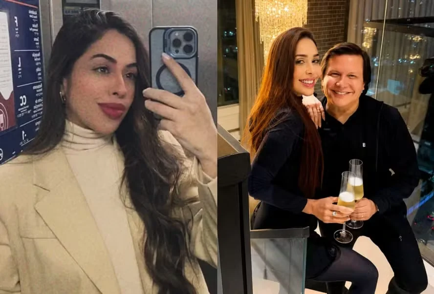 Flávia, nova namorada de Giovani, fala sobre vida de aparências horas antes de cantor confirmar divórcio — Foto: Reprodução/Instagram
