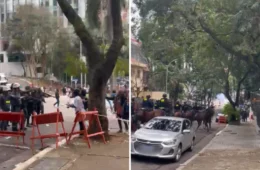 PM usa bombas de gás contra manifestantes de esquerda perto da Avenida Paulista