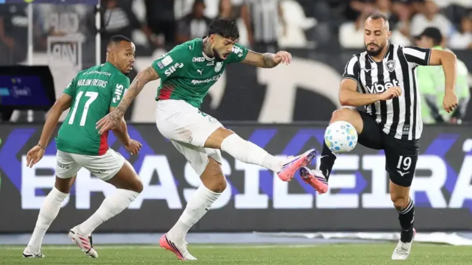 Palmeiras empata com Botafogo e perde liderança do Brasileirão para o Flamengo