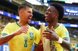 Bruno Guimarães explica pênalti para Vini Jr. e destaca união na Seleção