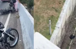 Motociclista morre após despencar de viaduto na BR-101, em Natal