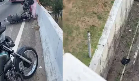 Motociclista morre após despencar de viaduto na BR-101, em Natal