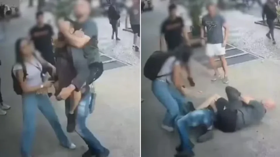 Delegado aplica mata-leão em homem que perseguiu ex e tomou celular em BH