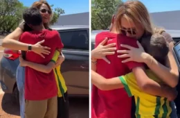 Mãe surpreende filhos no Tocantins após quase quatro anos vivendo na Espanha