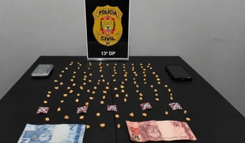 Homem é preso com mais de 100 pedras de crack perto de restaurante comunitário no DF