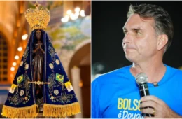 Flávio agradece CNBB após acusação e ergue imagem de Nossa Senhora Aparecida