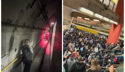 Linha 4-Amarela para no pico e aciona ônibus emergenciais em SP
