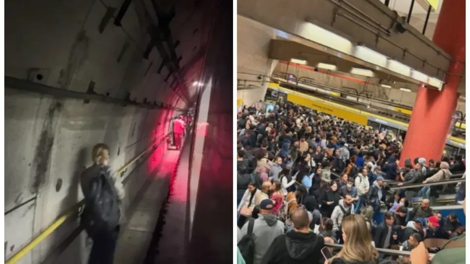 Linha 4-Amarela para no pico e aciona ônibus emergenciais em SP