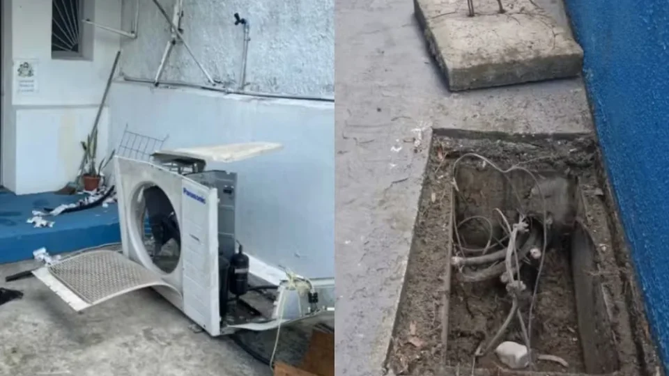 Igreja é furtada duas vezes em uma semana e criminosos levam cabos, ar-condicionados e outros equipamentos em Manaus