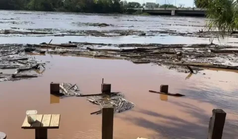 Defesa Civil emite alerta de risco alto para subida do Guaíba em Porto Alegre