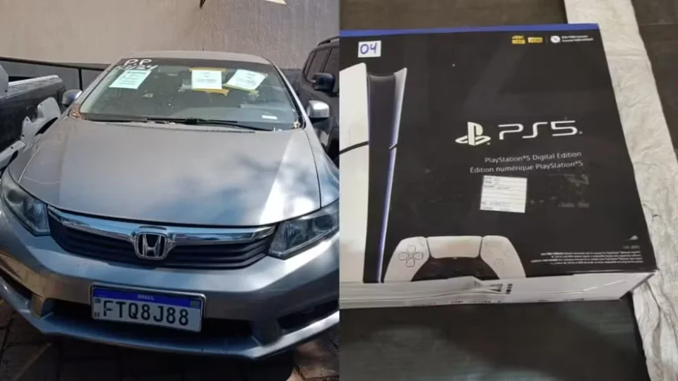 Receita tem leilão com PS5 por R$ 577 e Honda Civic por R$ 32 mil