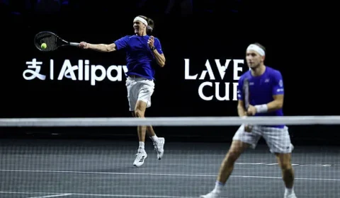 Zverev e Ruud vencem nas duplas, e Europa leva vantagem de 7 a 5 para decisão da Laver Cup