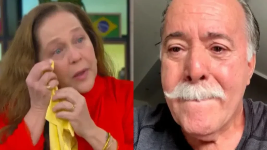Isabela Garcia e Tony Ramos se emocionam ao vivo na Globo