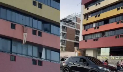 Homem cai de prédio após tentar descer pela fachada e fica gravemente ferido em Salvador