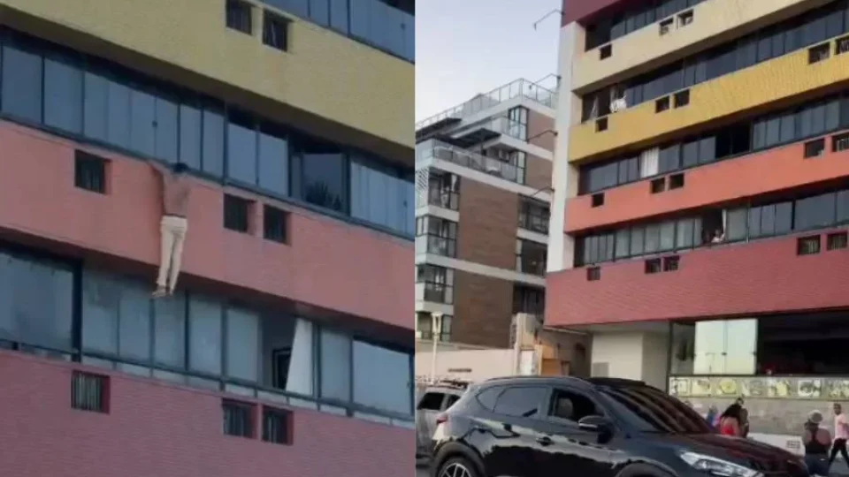 Homem cai de prédio após tentar descer pela fachada e fica gravemente ferido em Salvador