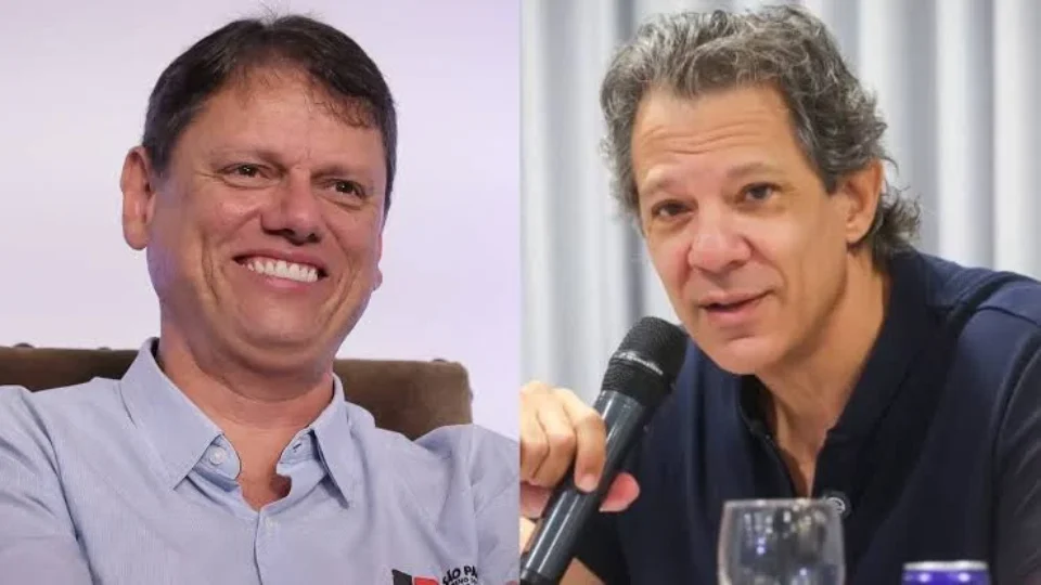 Tarcísio tem 53% contra 38% de Haddad e venceria no 1º turno em SP, aponta pesquisa
