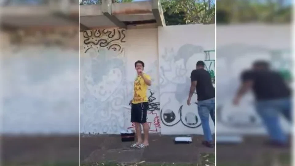 Wilker Leão é preso após pintar muro da UnB e caso envolve agressões a estudantes