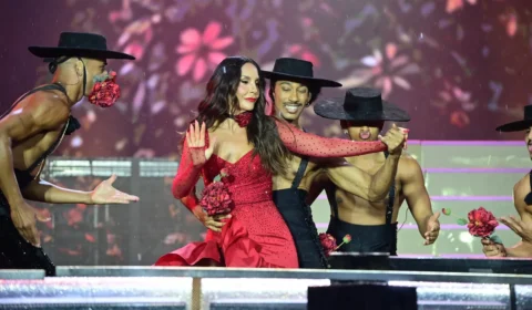 Ivete Sangalo emociona no Rock in Rio 2026 com filhas e chuva