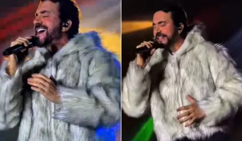 Padre Fábio de Melo reage a críticas por jaqueta peluda em show