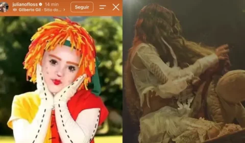 Juliano Floss posta foto de Emília após Marina Sena rasgar boneca durante show no Rock in Rio